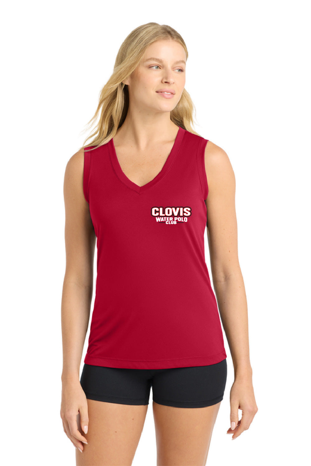 Clovis WPC - LST352 Sport-Tek Women's Sleeveless V-Neck Tee