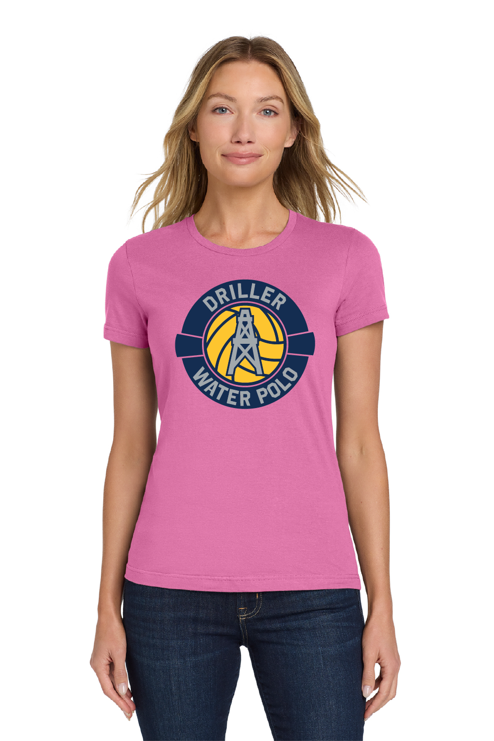 Drillers Waterpolo - Womens Azalea Pink Softstyle TShirt - 64000L