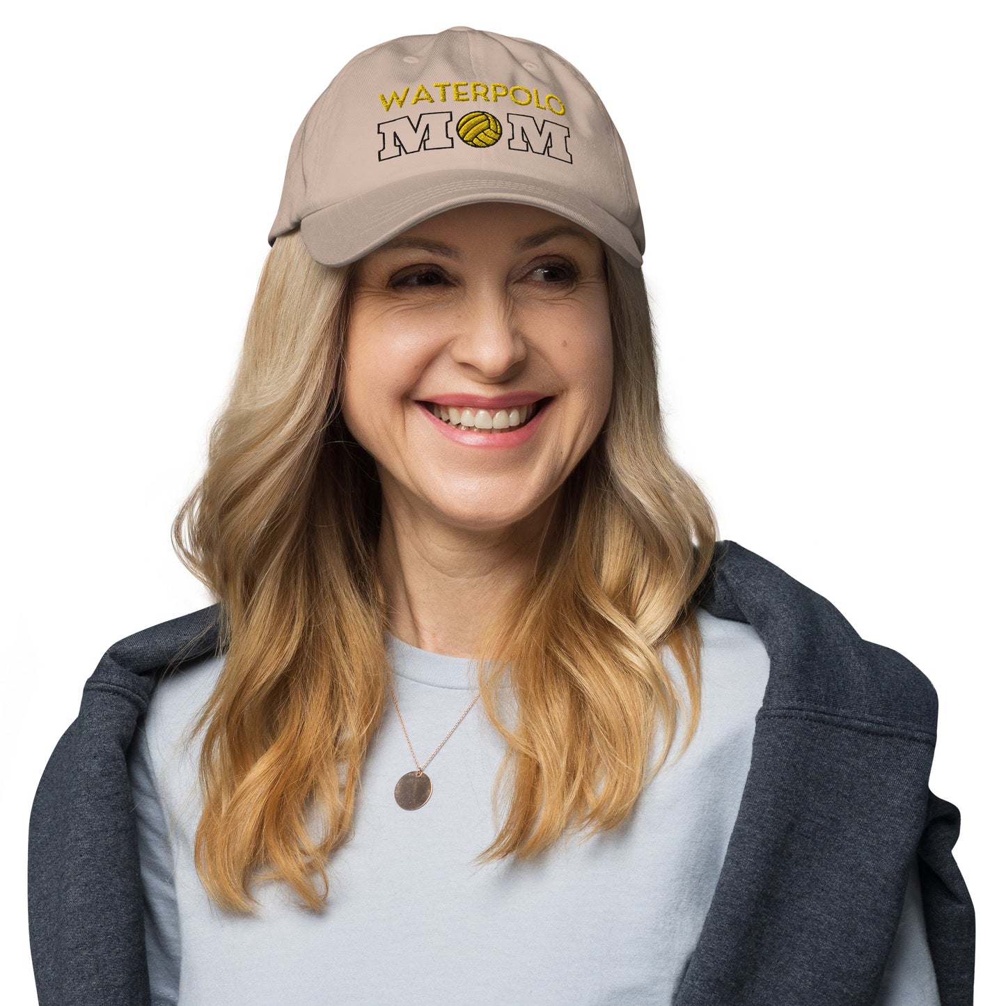 Waterpolo Mom - Yellow Lettering - Classic Dad Hat | Yupoong 6245CM