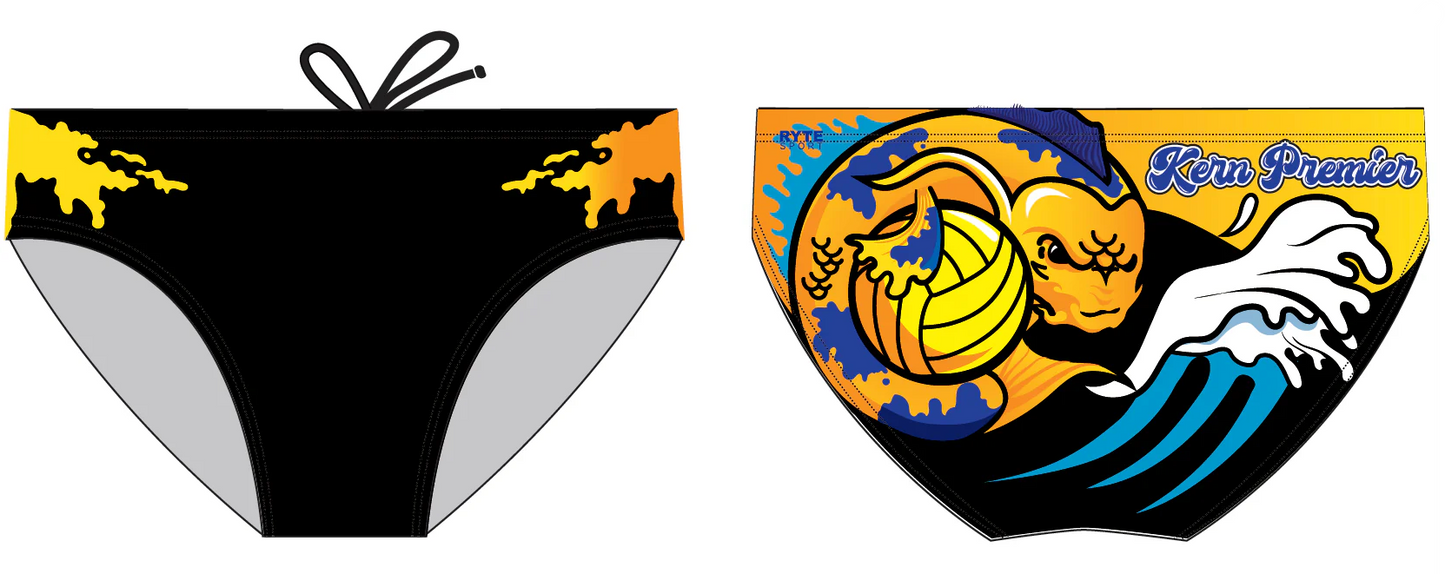 Kern Premier - Male Water Polo Briefs - Practice - Koi Logo by Ryte Sport