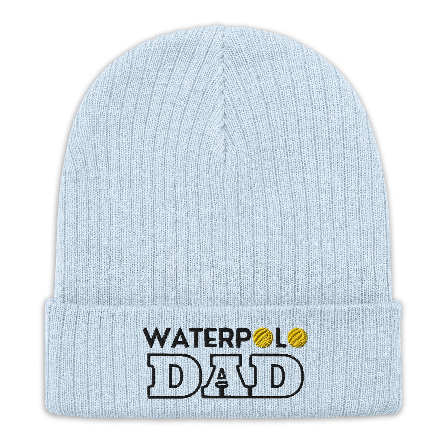 Waterpolo Dad - Embroidered Ribbed knit beanie