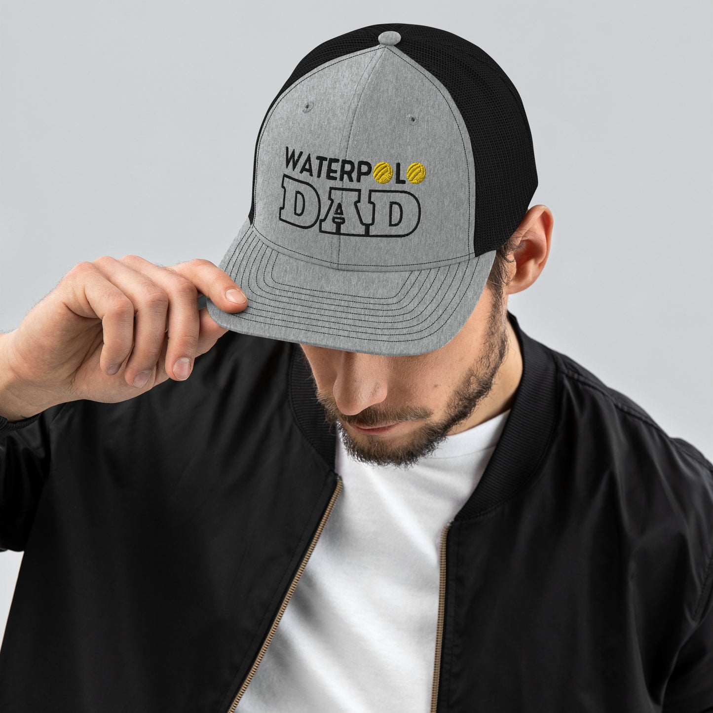 Waterpolo Dad - Embroidered Snapback Trucker Cap | Richardson 112