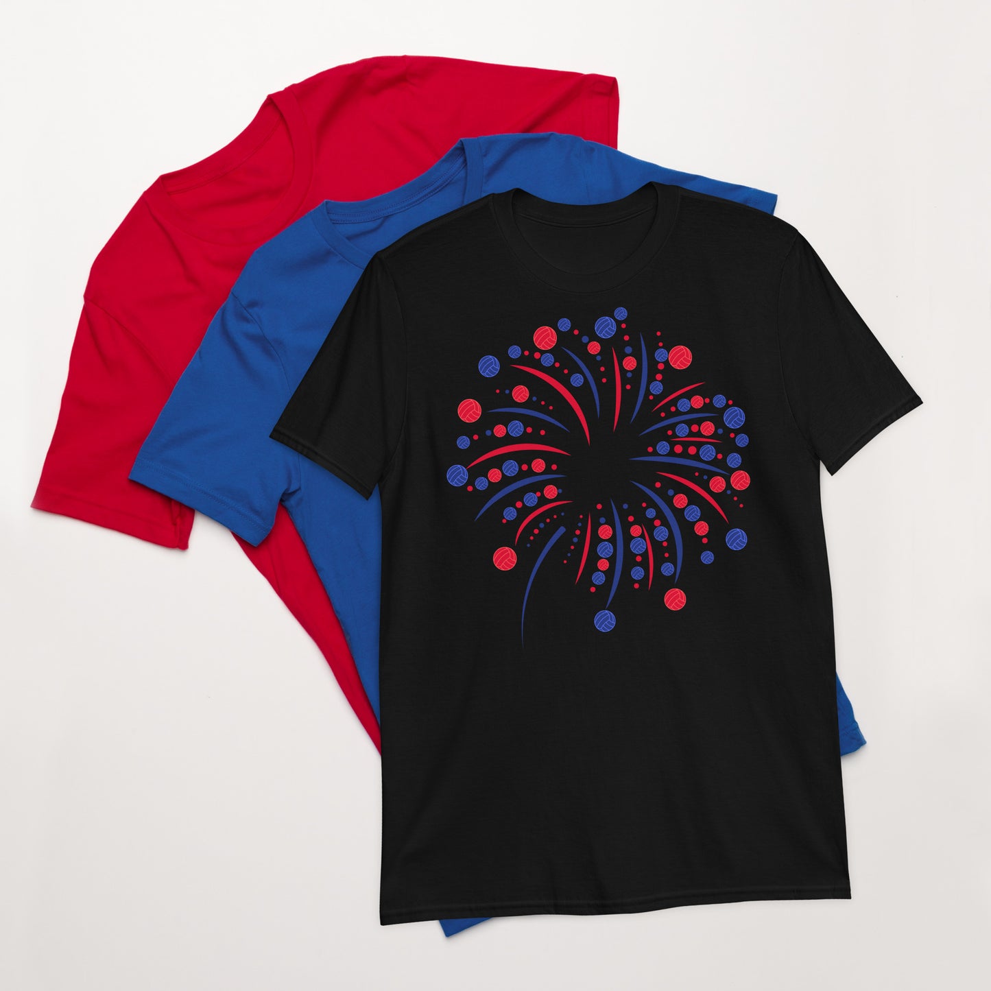 4th of July Fireworks Water Polo Short-Sleeve Unisex T-Shirt