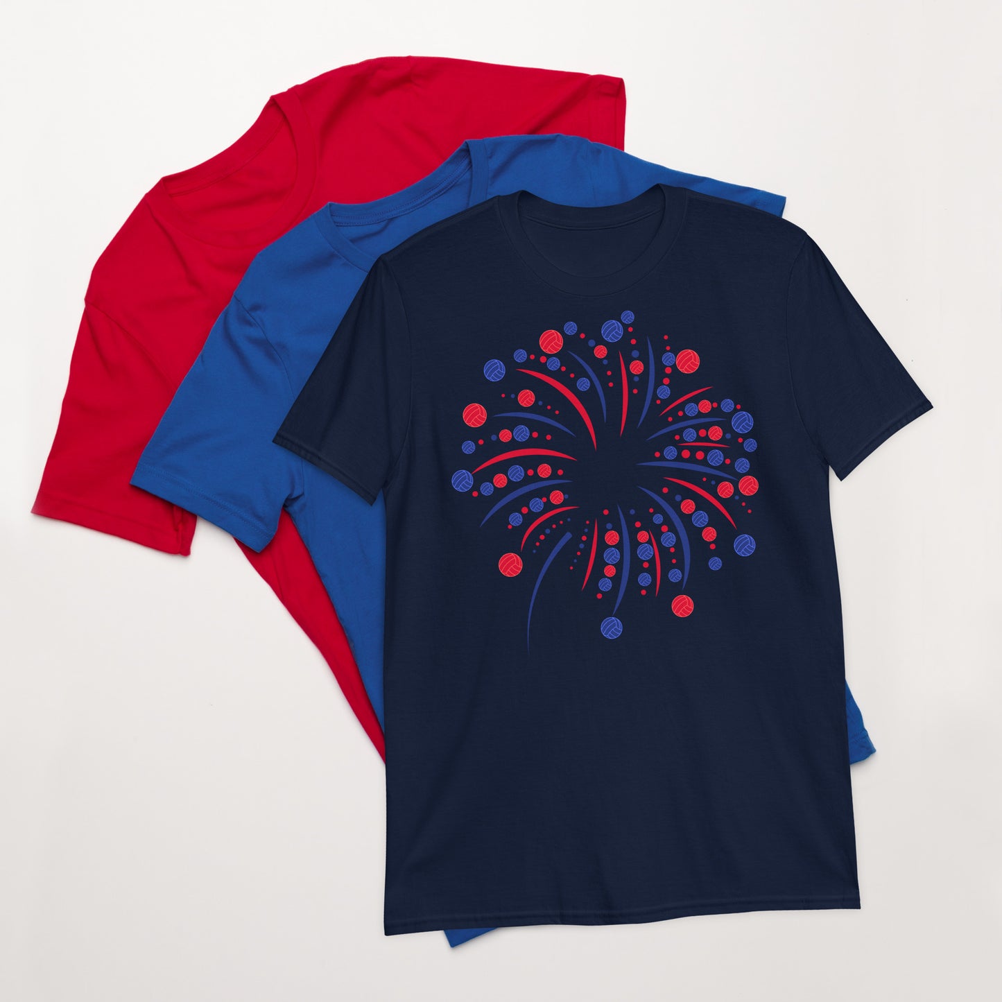 4th of July Fireworks Water Polo Short-Sleeve Unisex T-Shirt