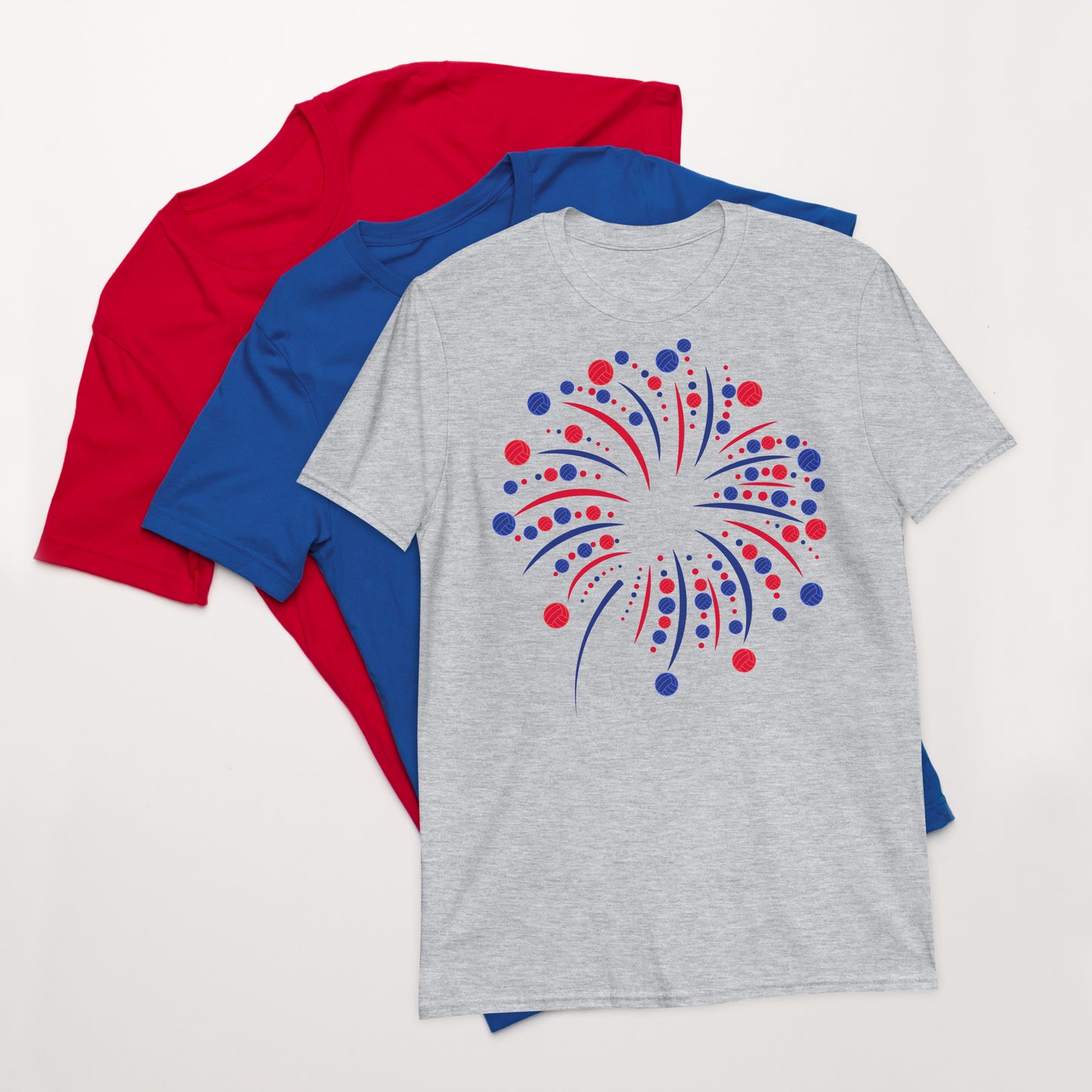 4th of July Fireworks Water Polo Short-Sleeve Unisex T-Shirt