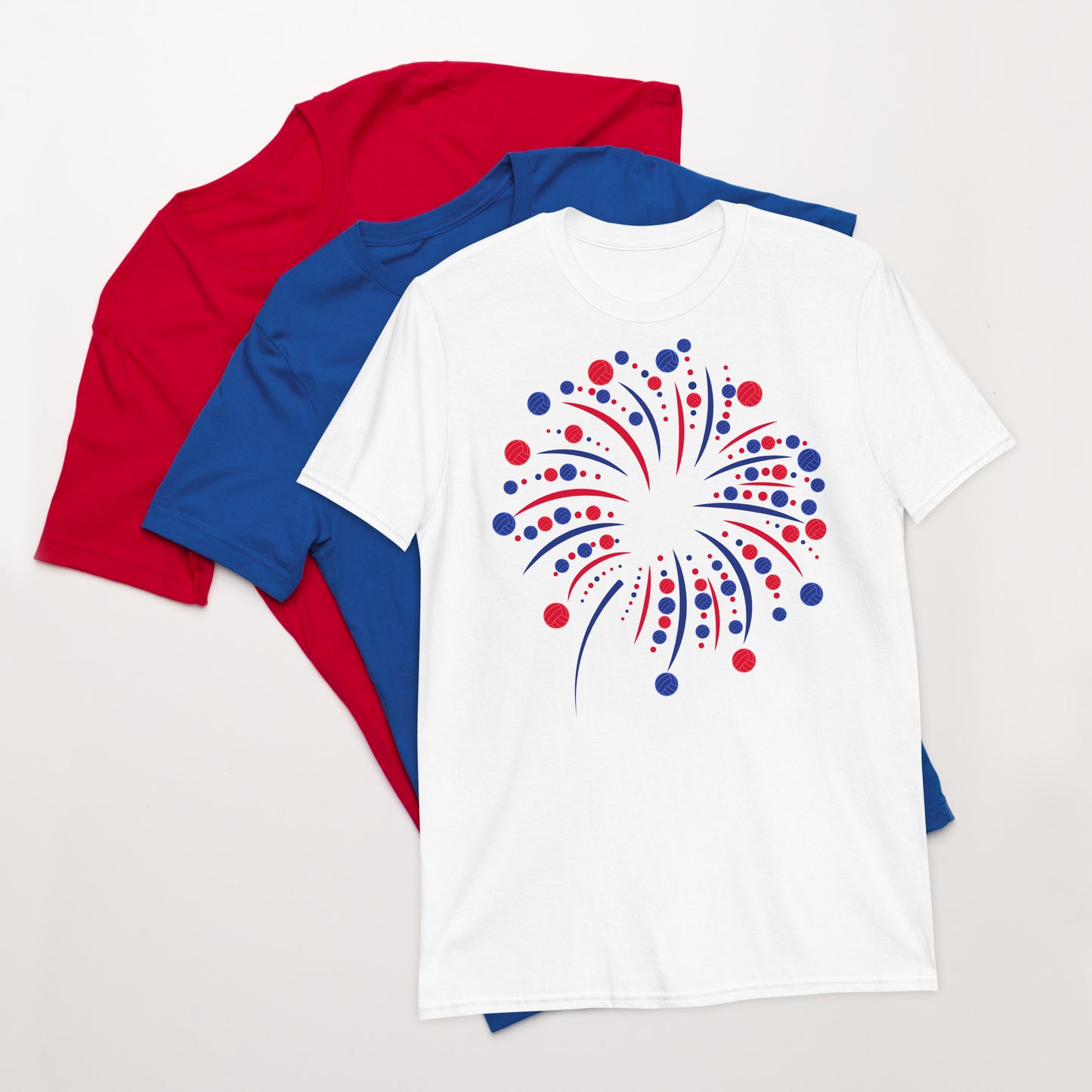 4th of July Fireworks Water Polo Short-Sleeve Unisex T-Shirt