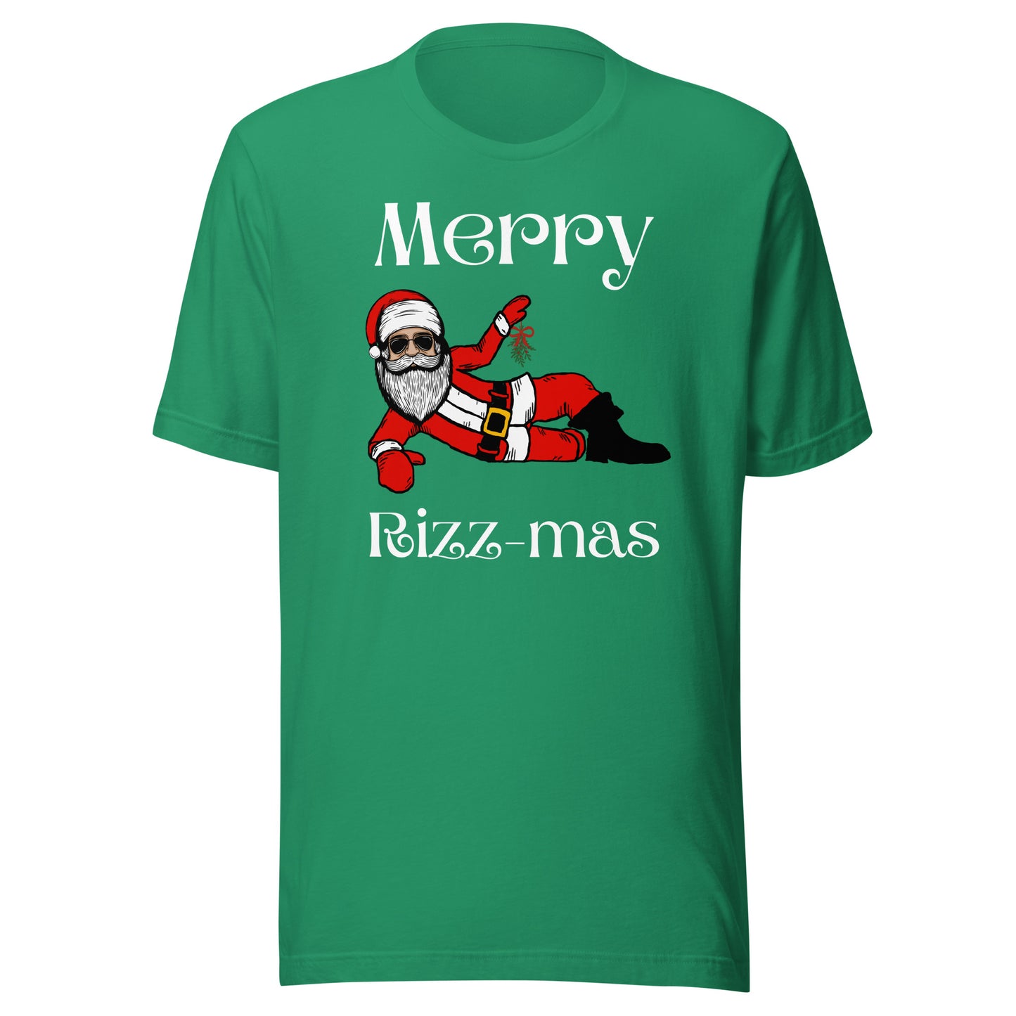 Merry Rizz-mas Unisex t-shirt (white font)