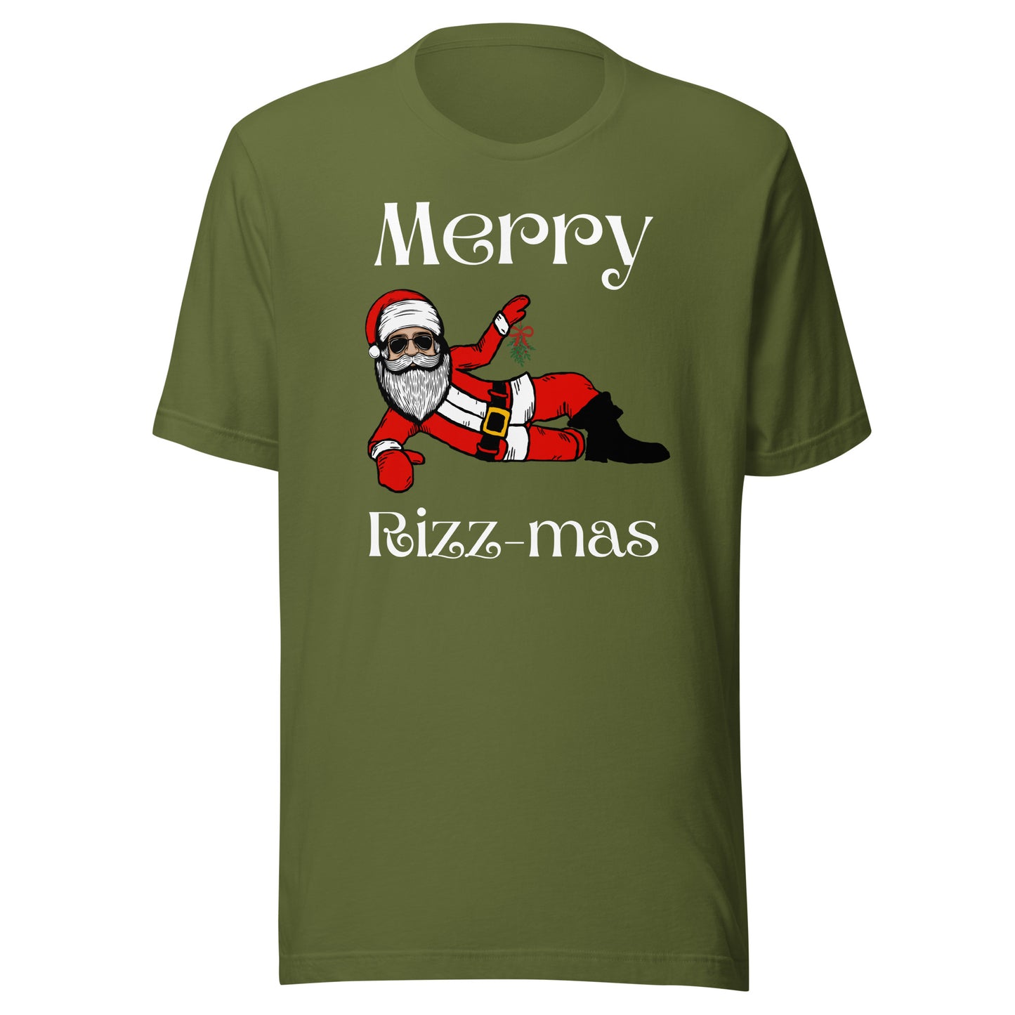 Merry Rizz-mas Unisex t-shirt (white font)