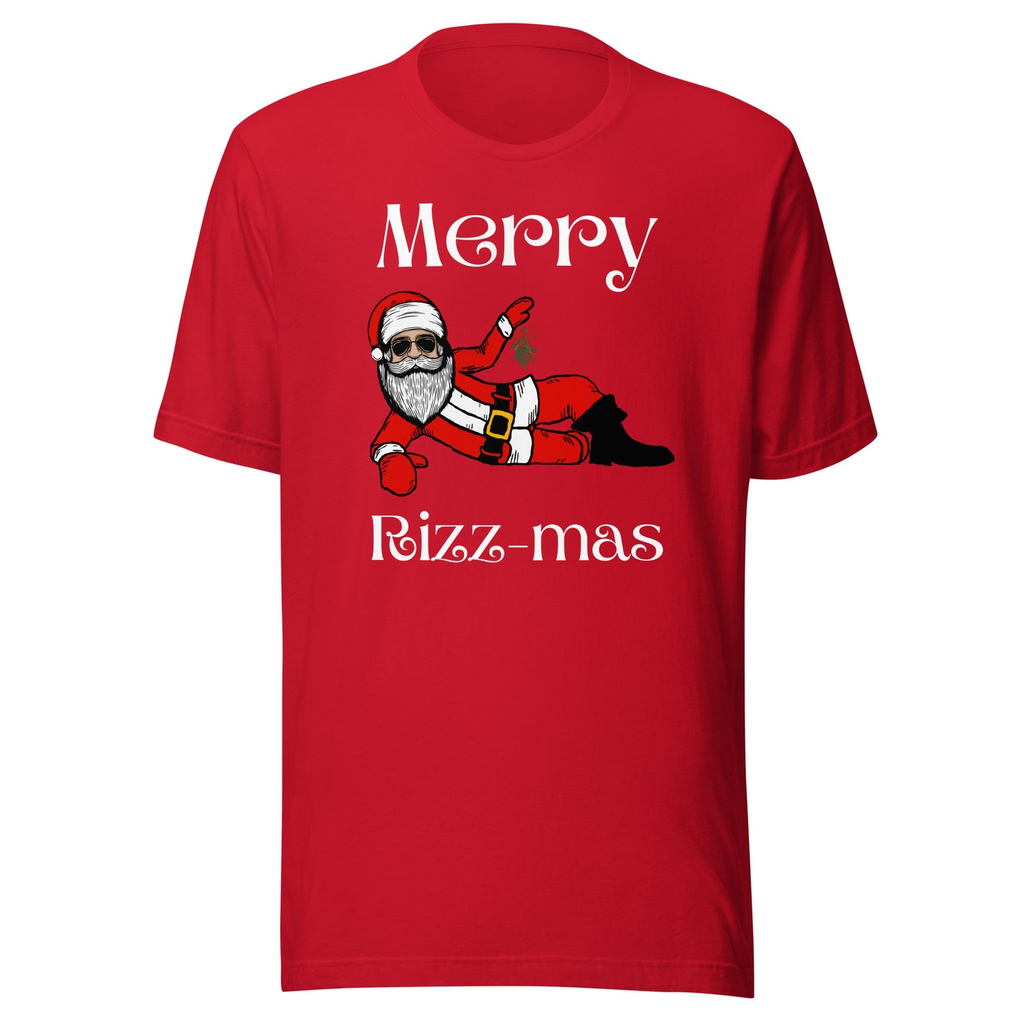 Merry Rizz-mas Unisex t-shirt (white font)
