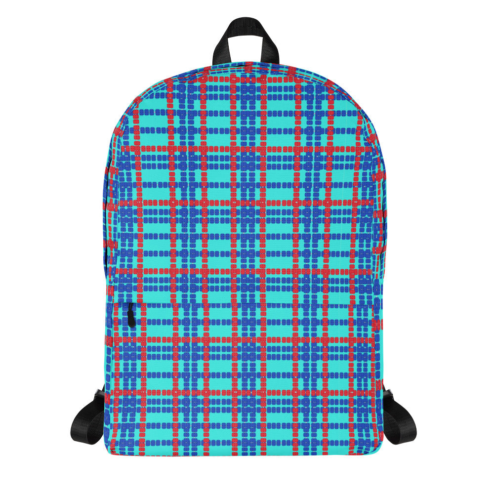 Blue on sale plaid backpack