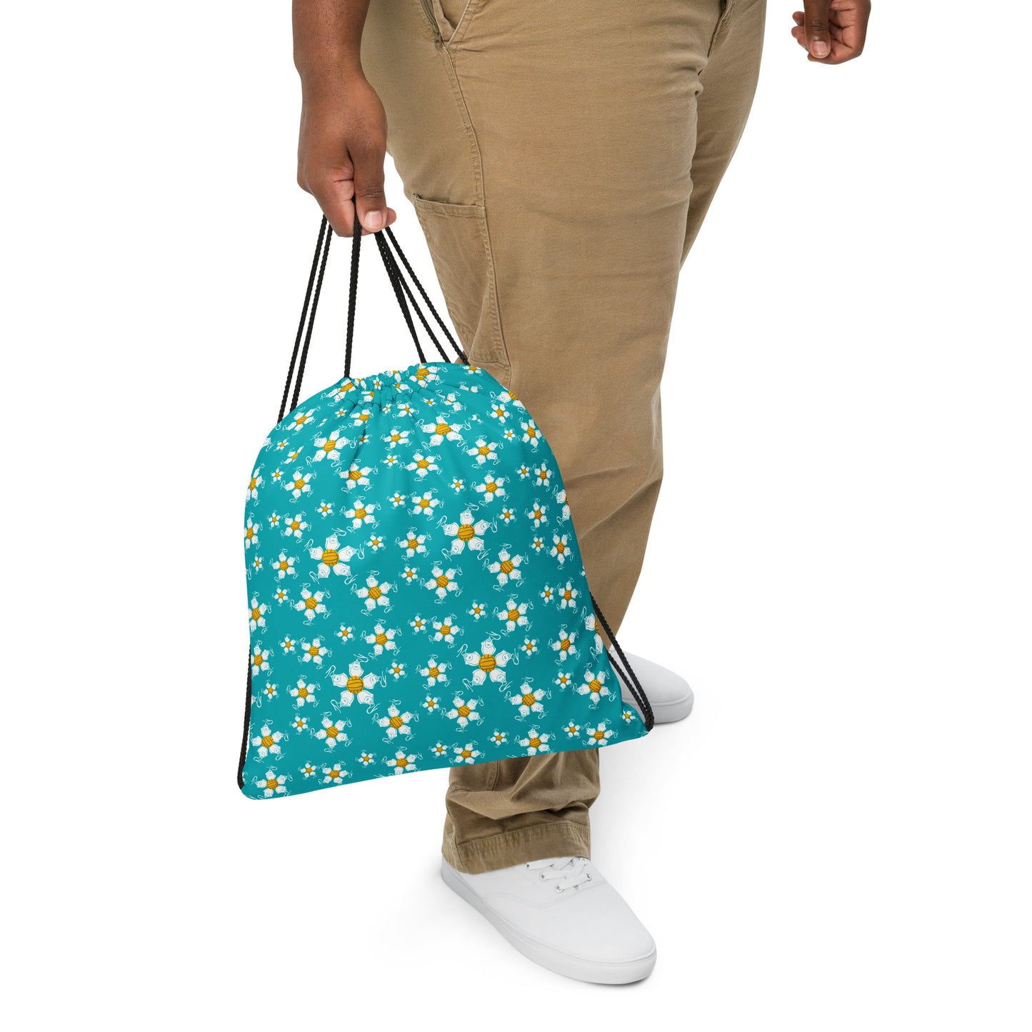 Water Polo Floral- Drawstring bag
