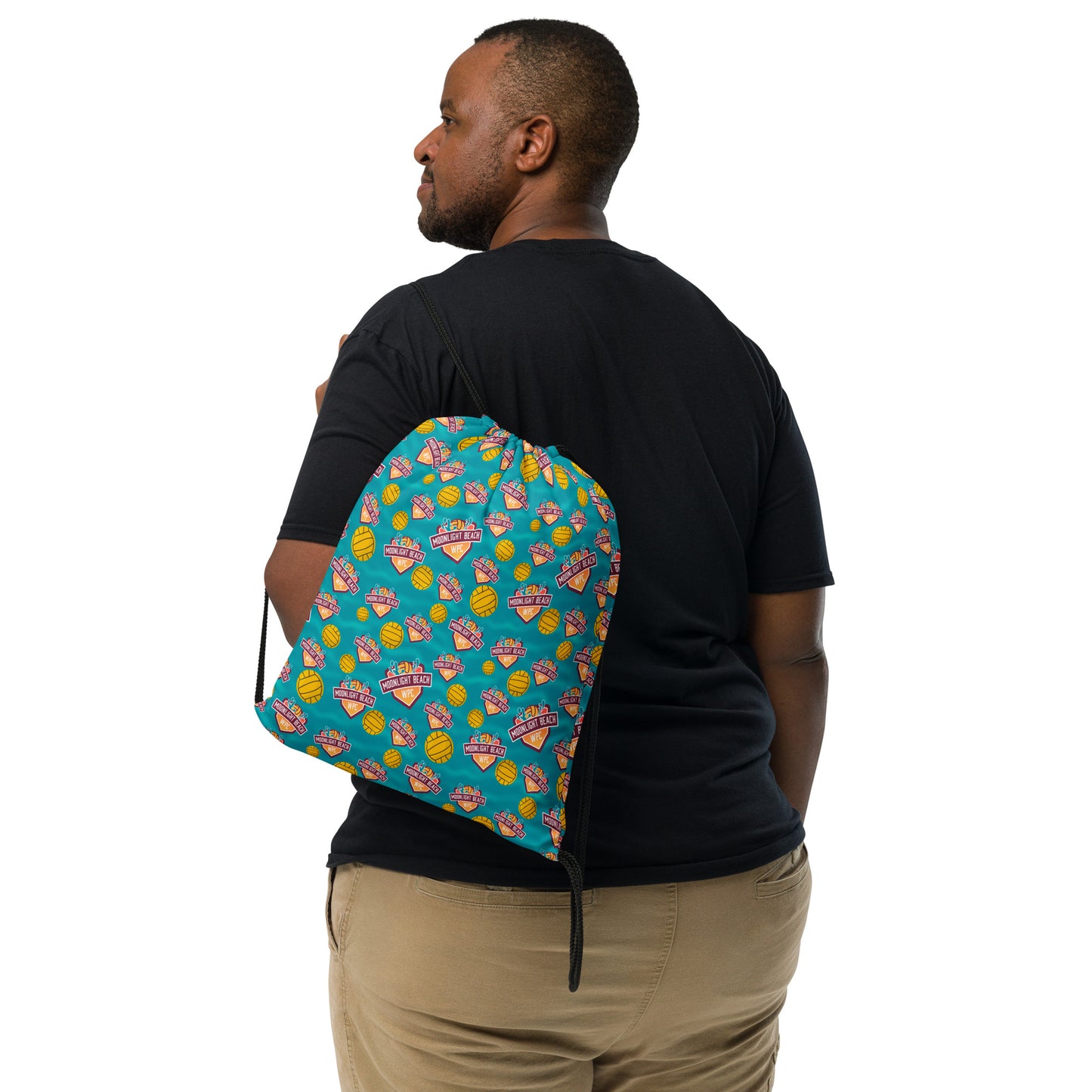 Moonlight Beach WPC Drawstring bag