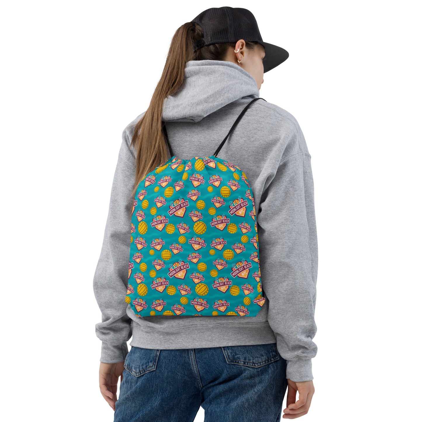Moonlight Beach WPC Drawstring bag