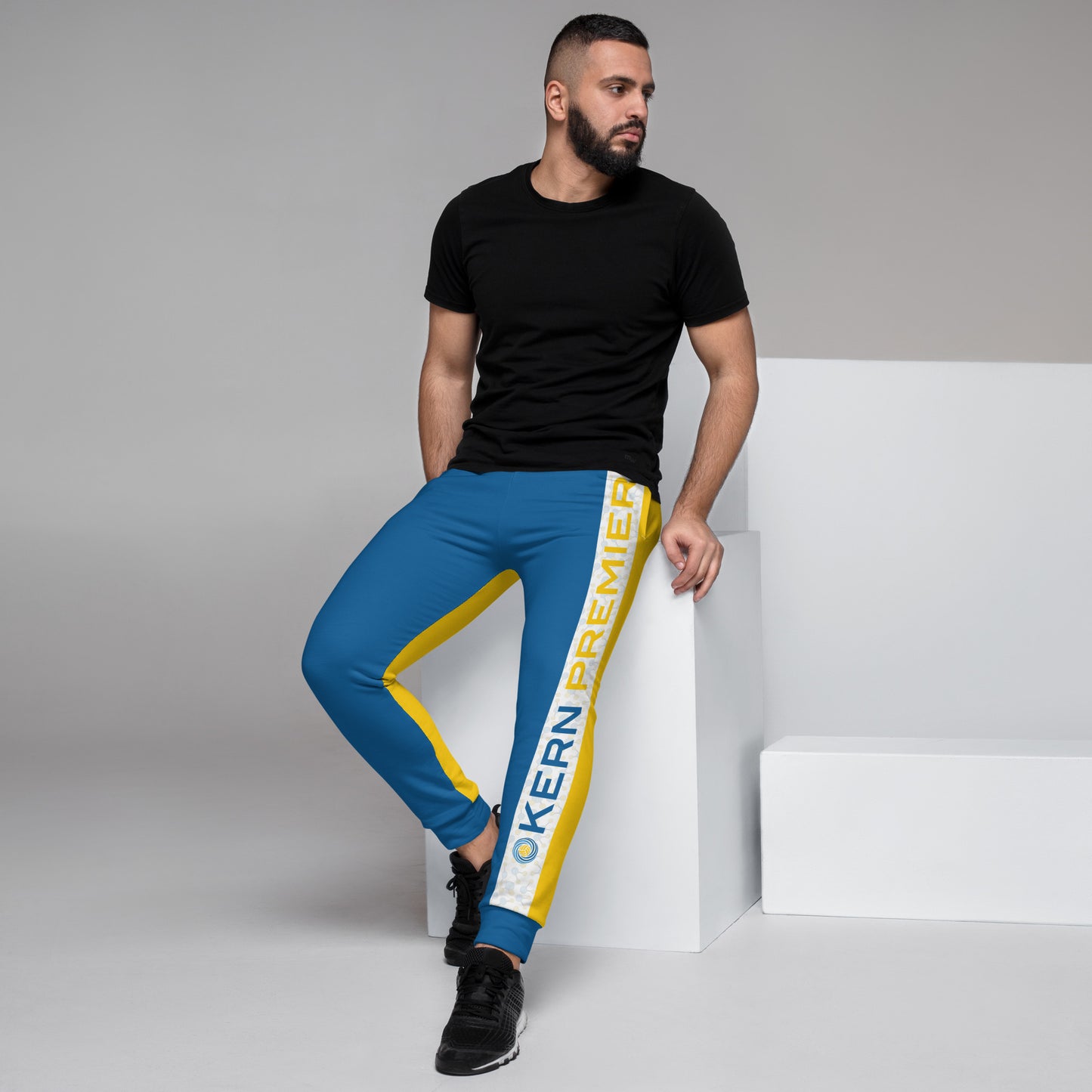 Kern Premier - Blue and Gold with H20 Waterpolo Molecule Stripe and Logo - Joggers