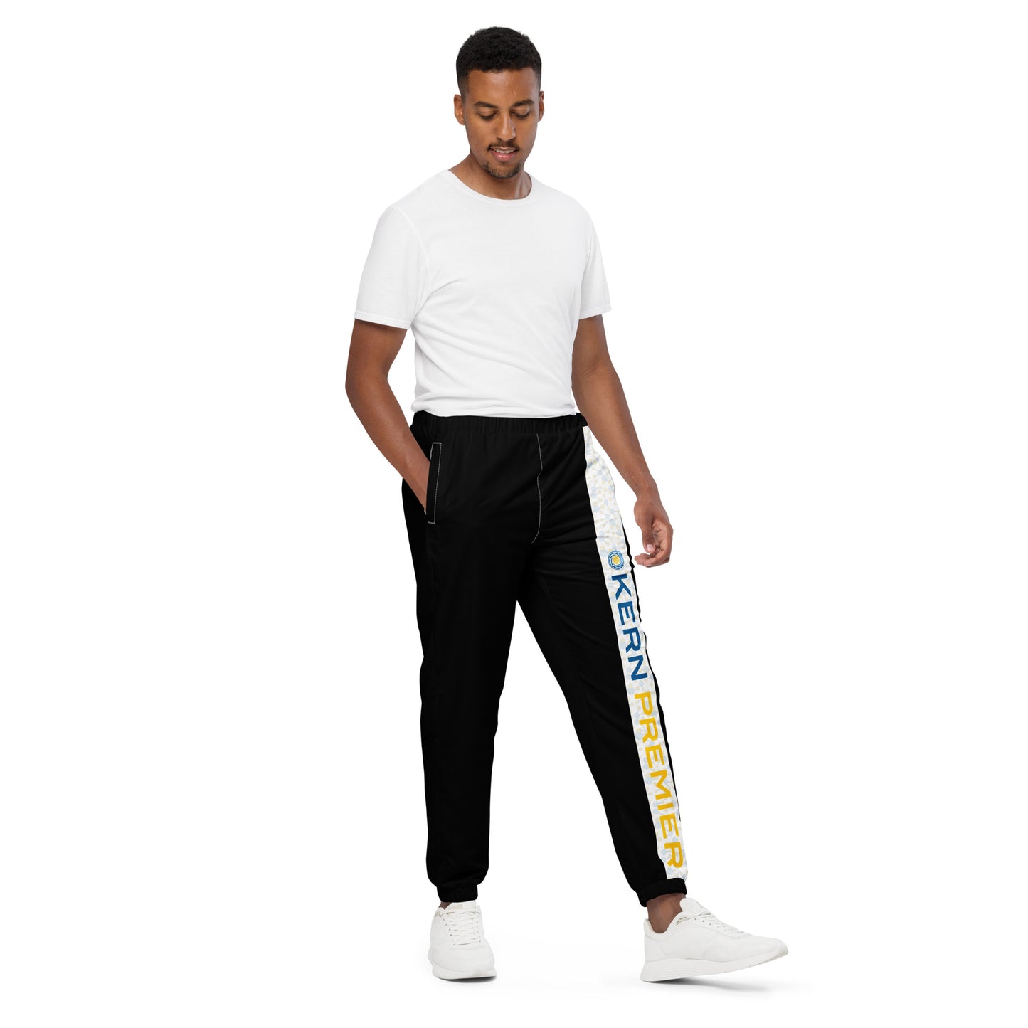 Kern Premier - All over print - Black Track Pant with H2O Molecule with Kern Premier Logo - Unisex track pants