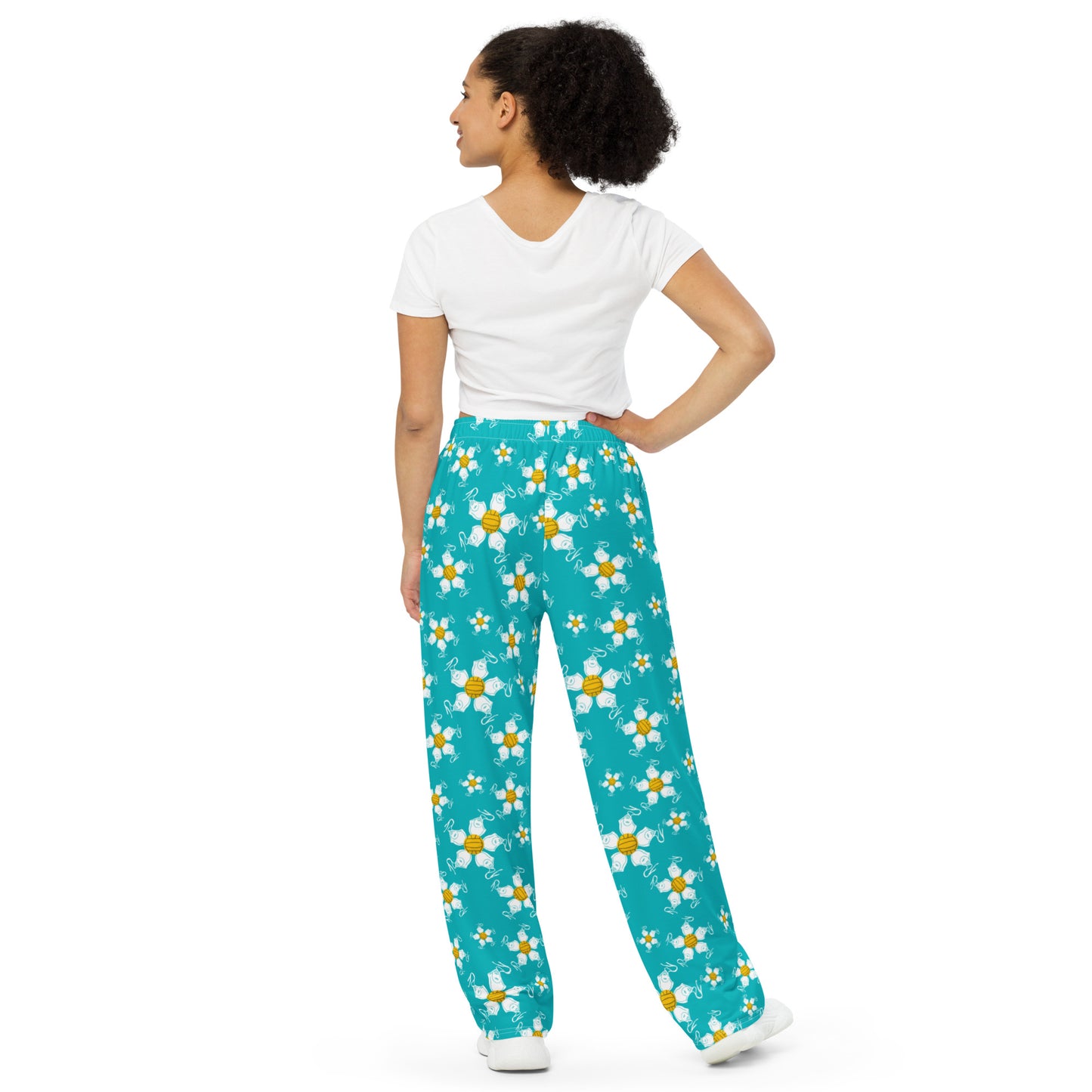 Water Polo Floral All-over print unisex wide-leg pants