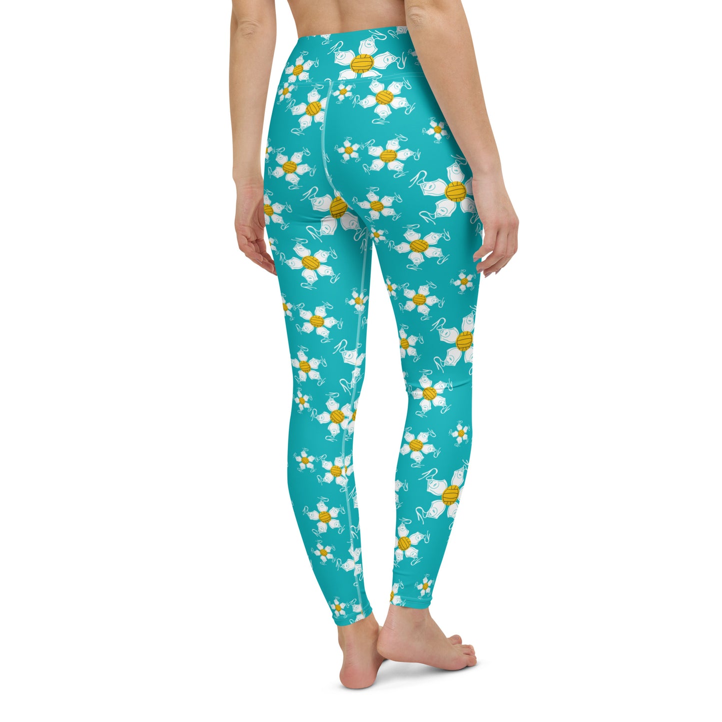 Water Polo Floral Yoga Leggings