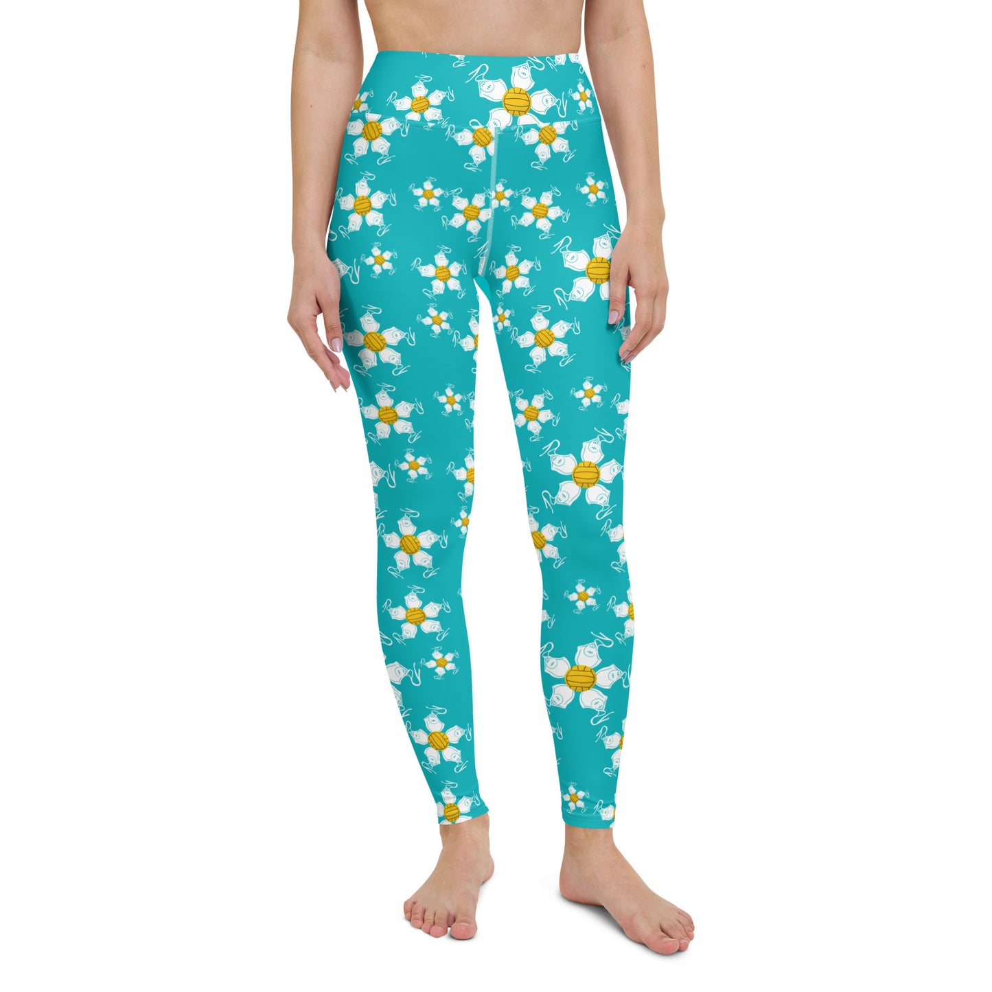 Water Polo Floral Yoga Leggings