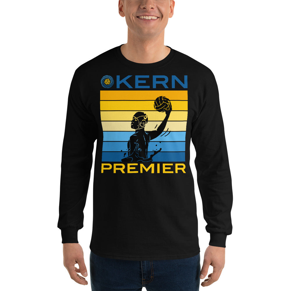 Kern Premier - 7 Color Box with Male Silhouette with Split Logo - Long Sleeve Shirt - Gildan 2400