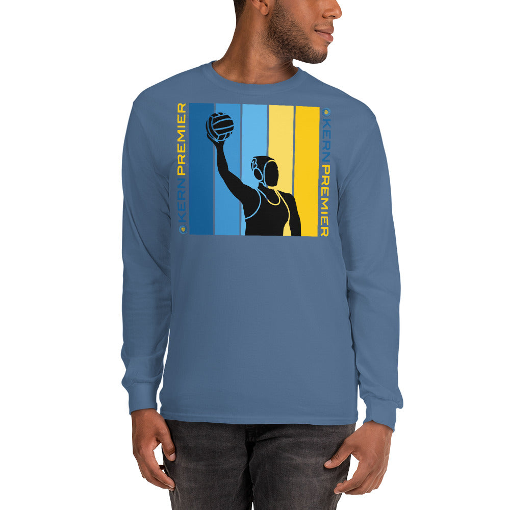 Kern Premier - 7 Color Box with Female Silhouette with Double Vertical Logos - Long Sleeve Shirt - Gildan 2400