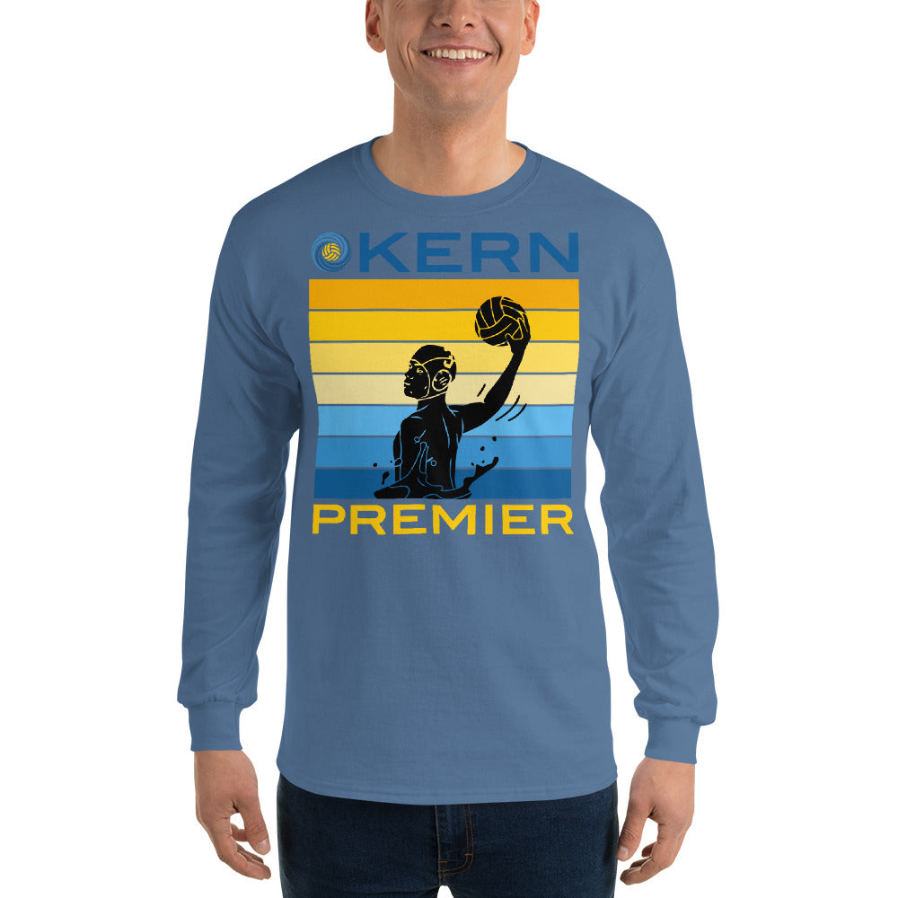 Kern Premier - 7 Color Box with Male Silhouette with Split Logo - Long Sleeve Shirt - Gildan 2400
