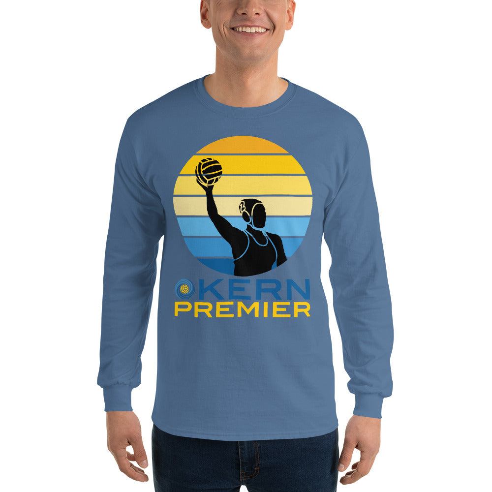 Kern Premier - 7 Color Circle with Female Silhouette with Logo on Bottom - Long Sleeve Shirt - Gildan 2400