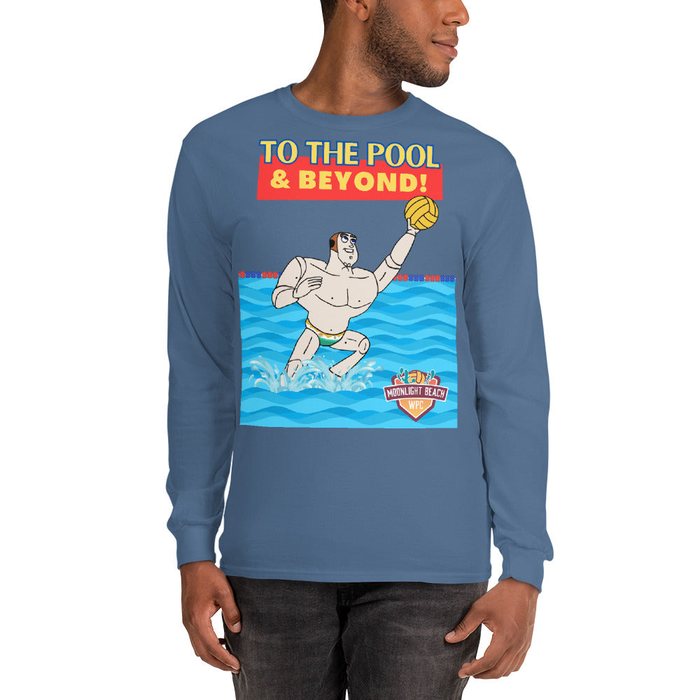 To the Pool and Beyond - Moonlight Beach WPC cap - Long Sleeve Shirt - Gildan 2400