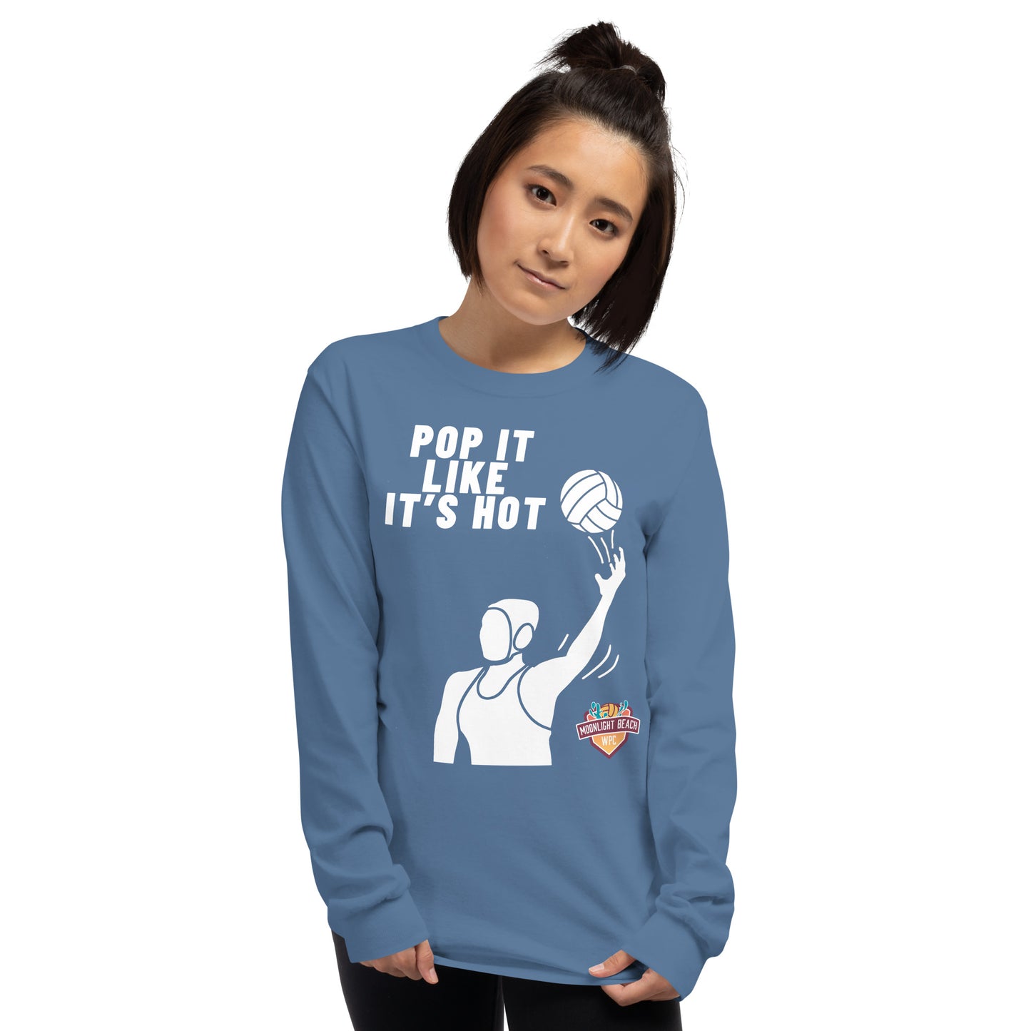 Moonlight Beach WPC Pop it like it’s hot female silhouette Men’s Long Sleeve Shirt