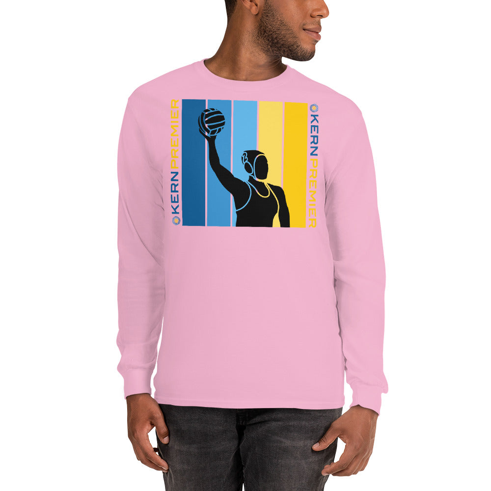 Kern Premier - 7 Color Box with Female Silhouette with Double Vertical Logos - Long Sleeve Shirt - Gildan 2400