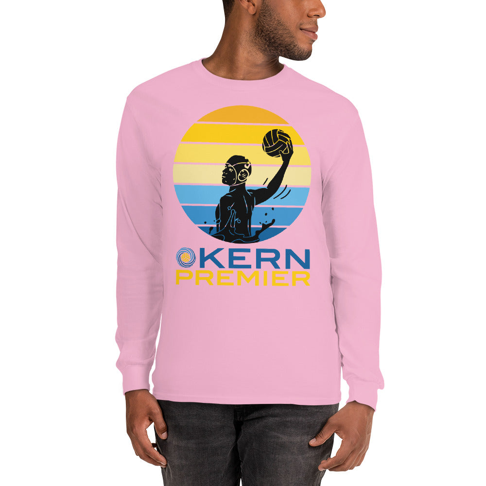Kern Premier - 7 Color Circle with Male Silhouette with Logo on Bottom - Long Sleeve Shirt - Gildan 2400