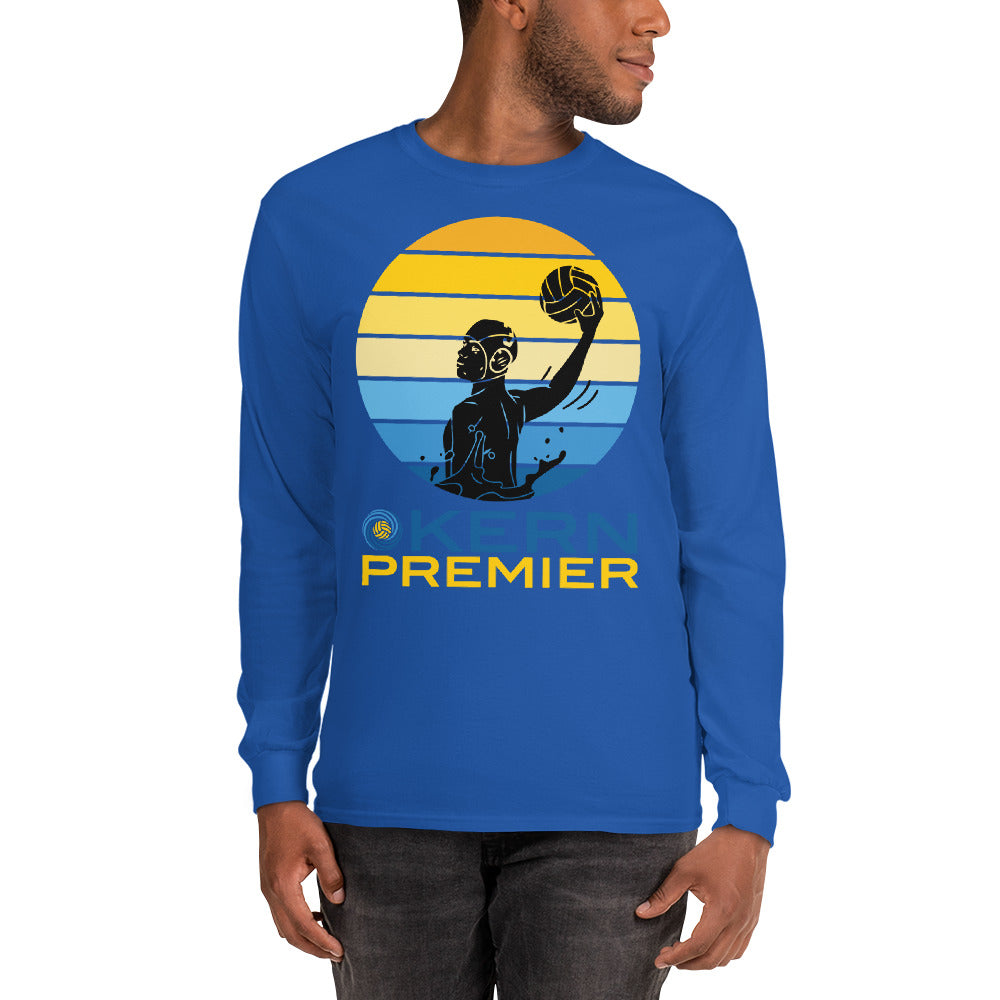 Kern Premier - 7 Color Circle with Male Silhouette with Logo on Bottom - Long Sleeve Shirt - Gildan 2400