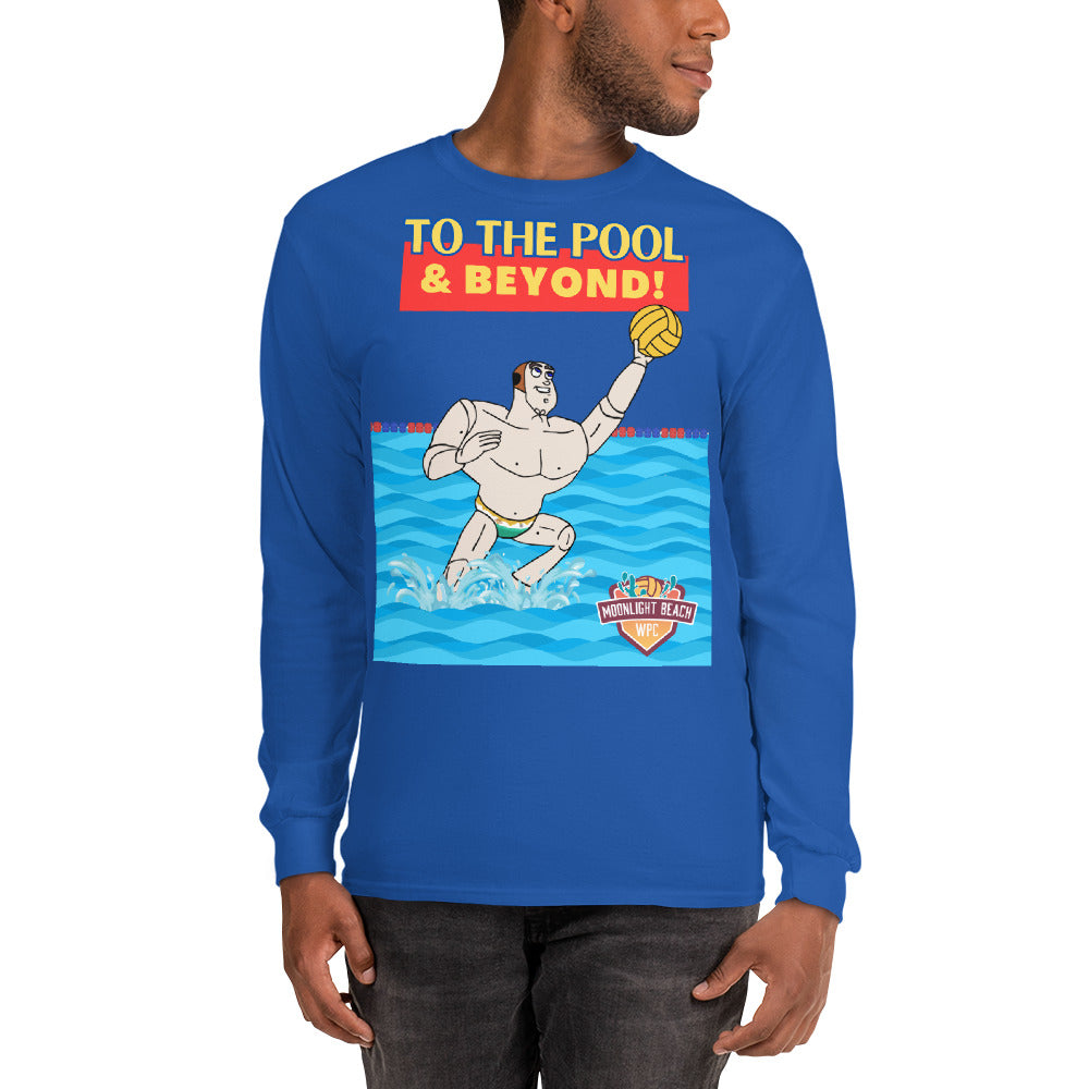 To the Pool and Beyond - Moonlight Beach WPC cap - Long Sleeve Shirt - Gildan 2400