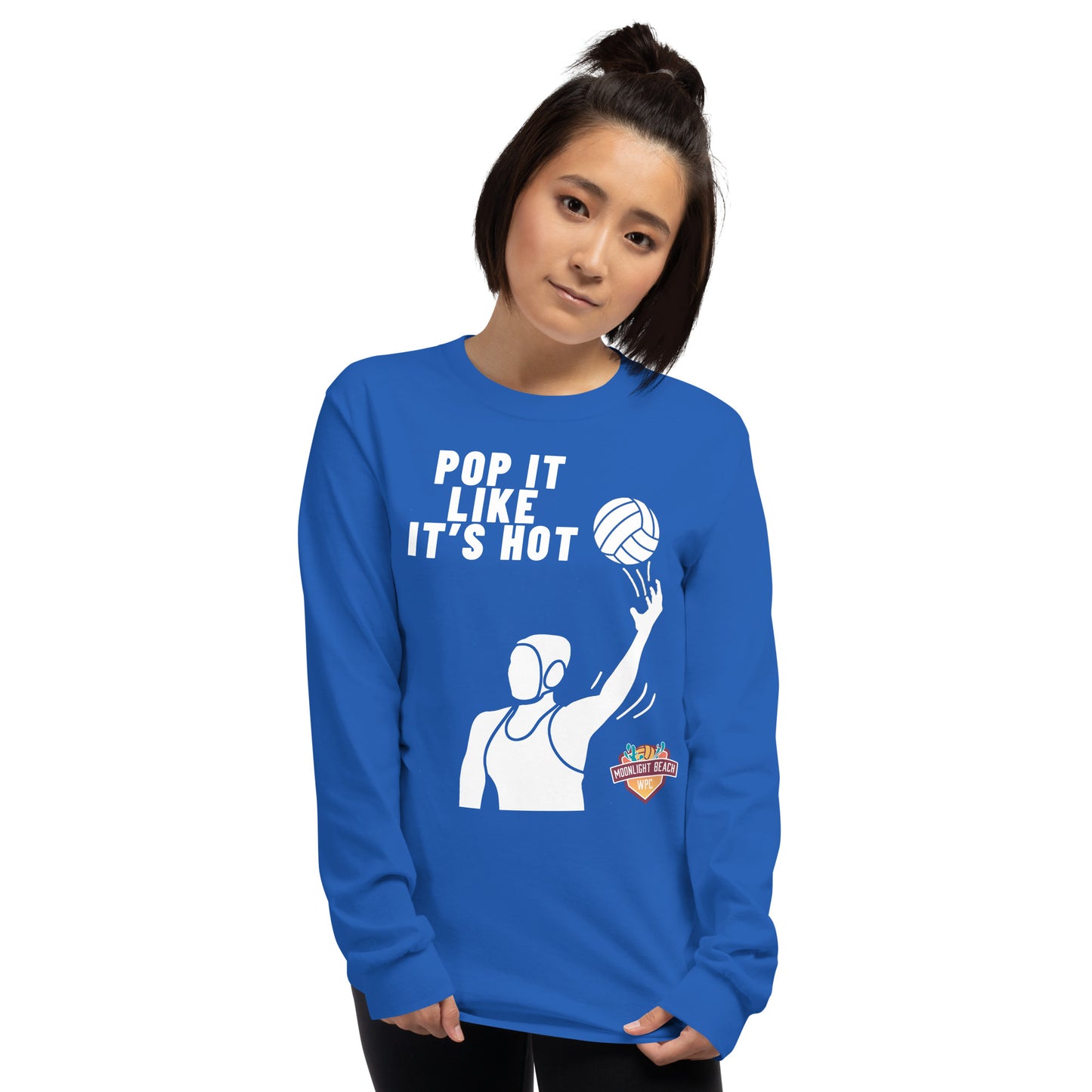 Moonlight Beach WPC Pop it like it’s hot female silhouette Men’s Long Sleeve Shirt