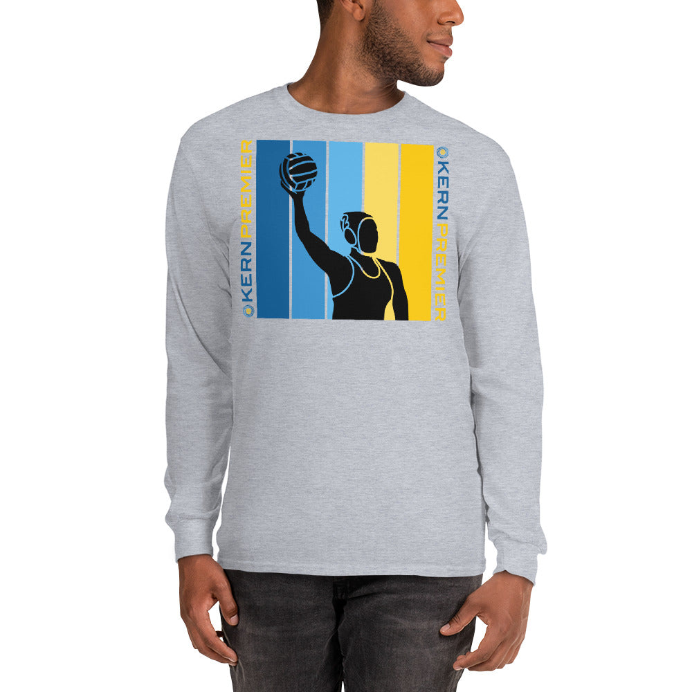 Kern Premier - 7 Color Box with Female Silhouette with Double Vertical Logos - Long Sleeve Shirt - Gildan 2400