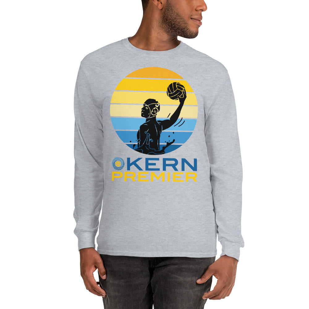 Kern Premier - 7 Color Circle with Male Silhouette with Logo on Bottom - Long Sleeve Shirt - Gildan 2400