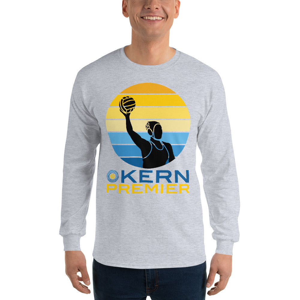 Kern Premier - 7 Color Circle with Female Silhouette with Logo on Bottom - Long Sleeve Shirt - Gildan 2400