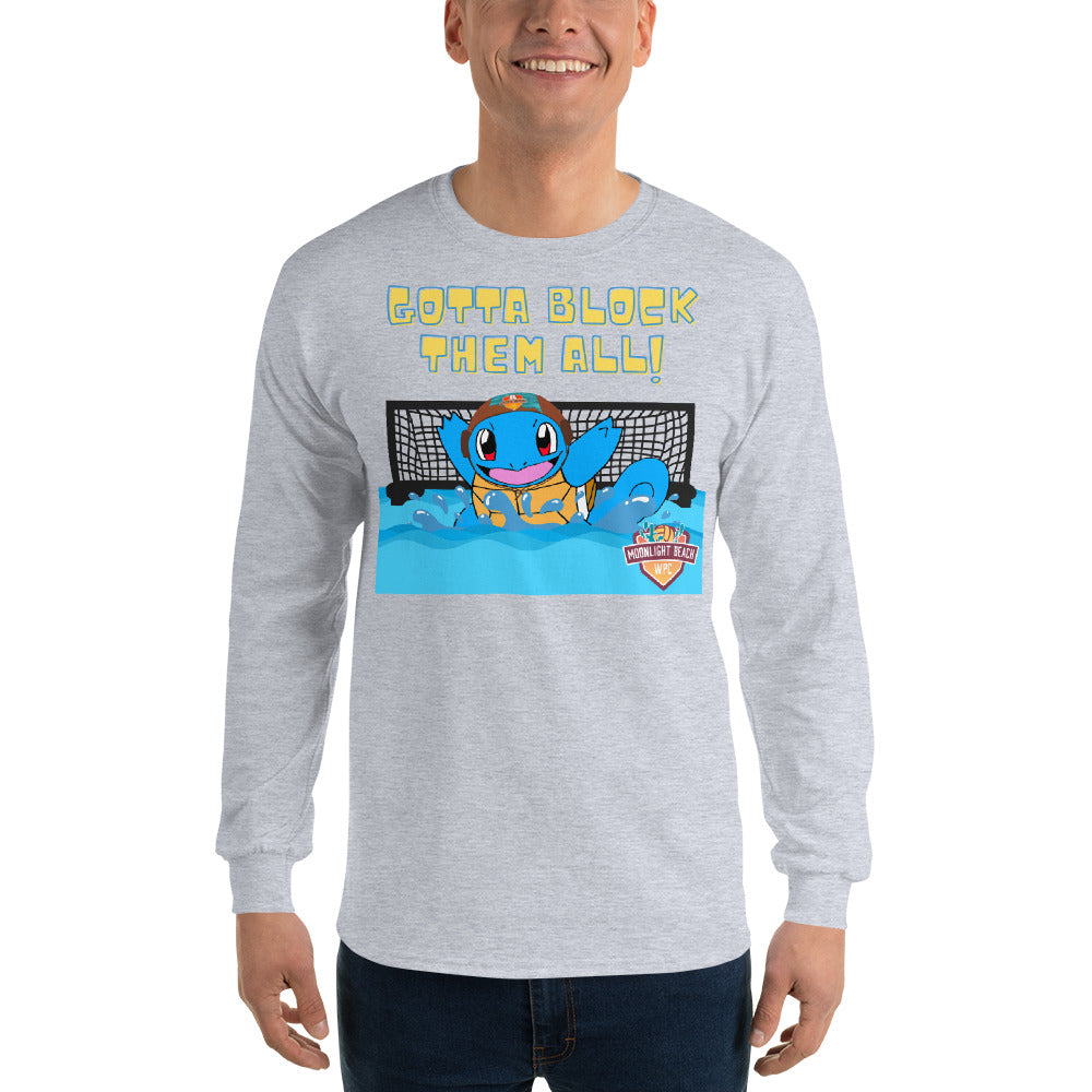 Gotta Block Them All Moonlight Beach WPC - Long Sleeve Shirt - Gildan 2400