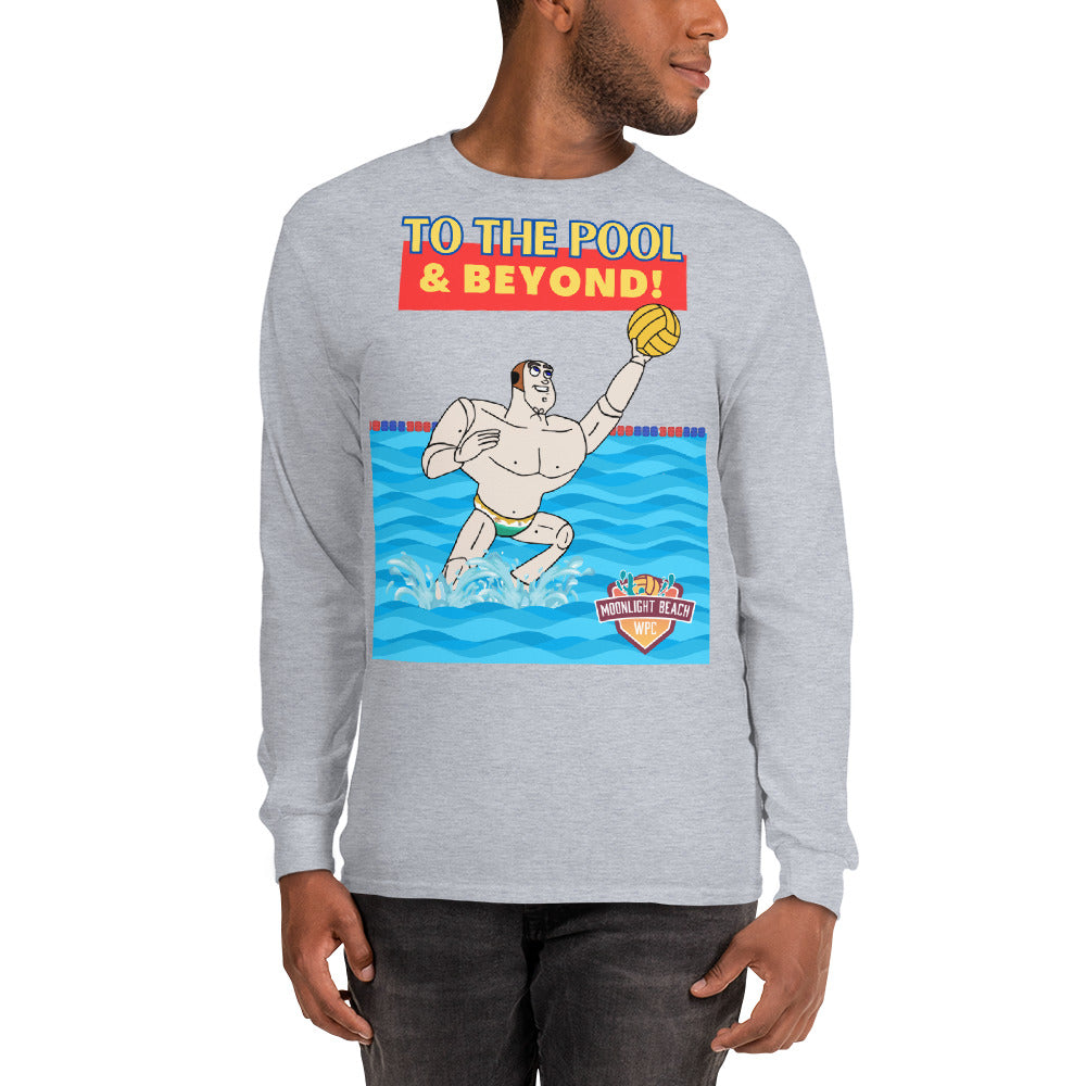 To the Pool and Beyond - Moonlight Beach WPC cap - Long Sleeve Shirt - Gildan 2400
