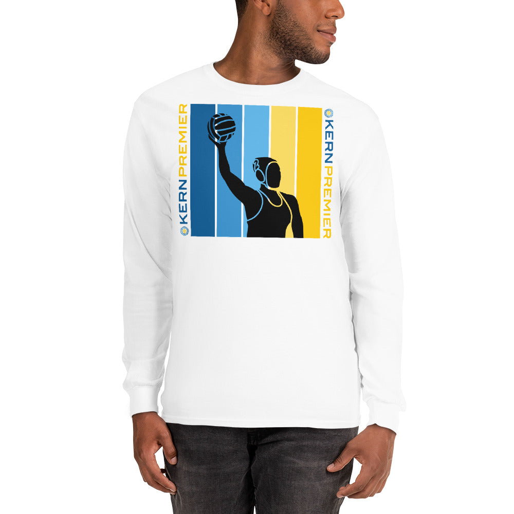 Kern Premier - 7 Color Box with Female Silhouette with Double Vertical Logos - Long Sleeve Shirt - Gildan 2400