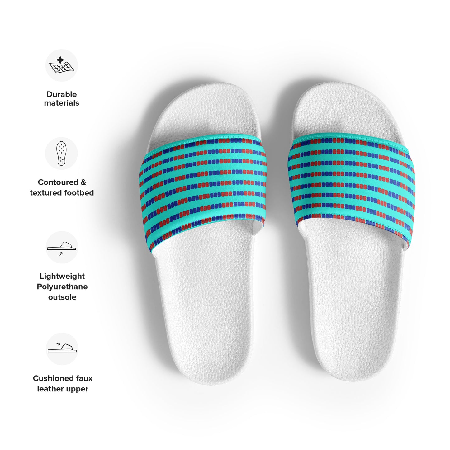 Swim Lane Stripes- Men’s slides