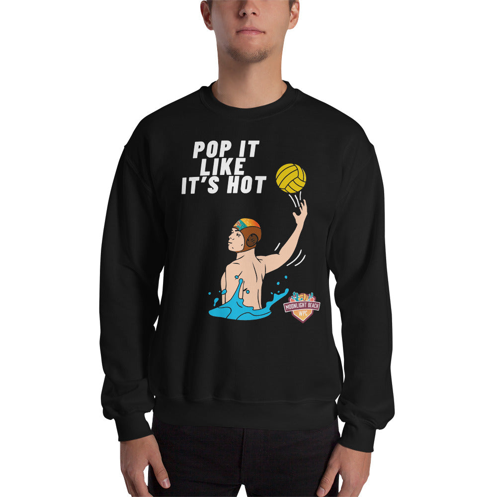 Moonlight Beach WPC Pop it like it’s hot male colored silhouette Unisex Sweatshirt