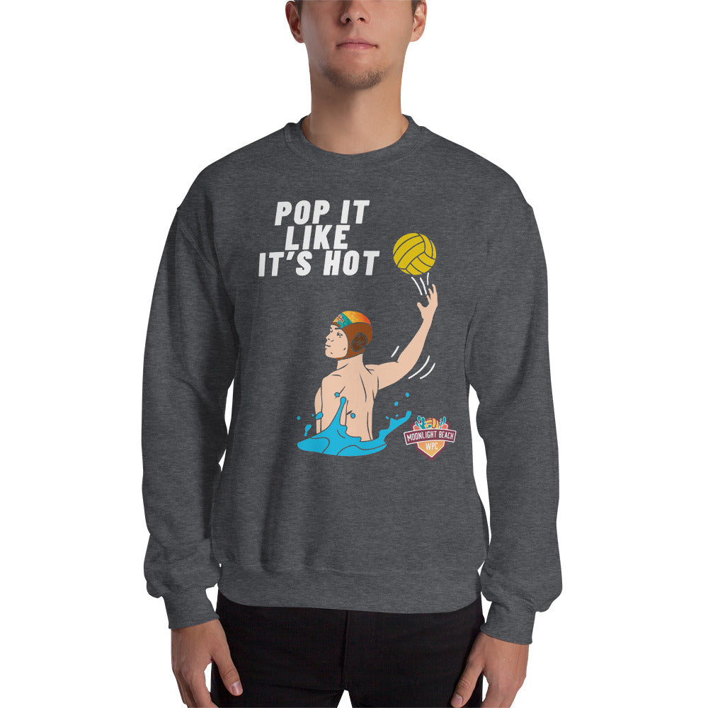 Moonlight Beach WPC Pop it like it’s hot male colored silhouette Unisex Sweatshirt