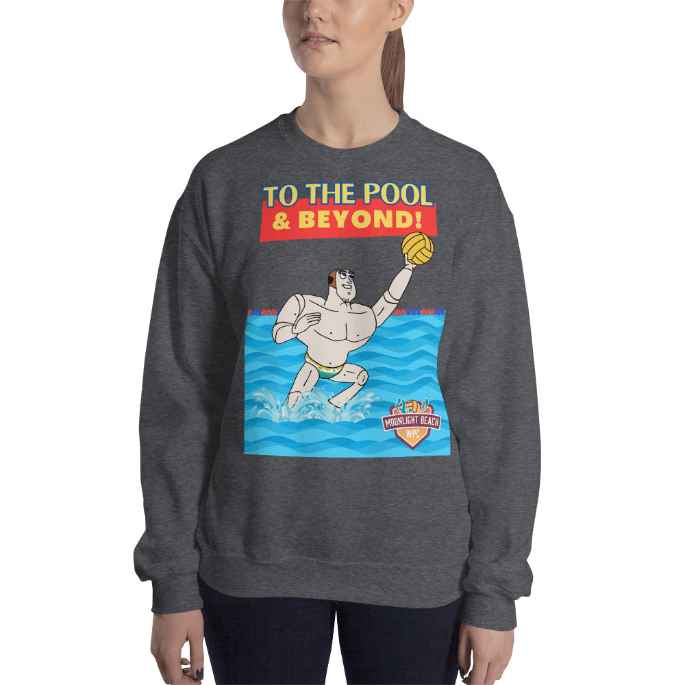 Moonlight Beach WPC To the pool and beyond! Unisex Sweatshirt