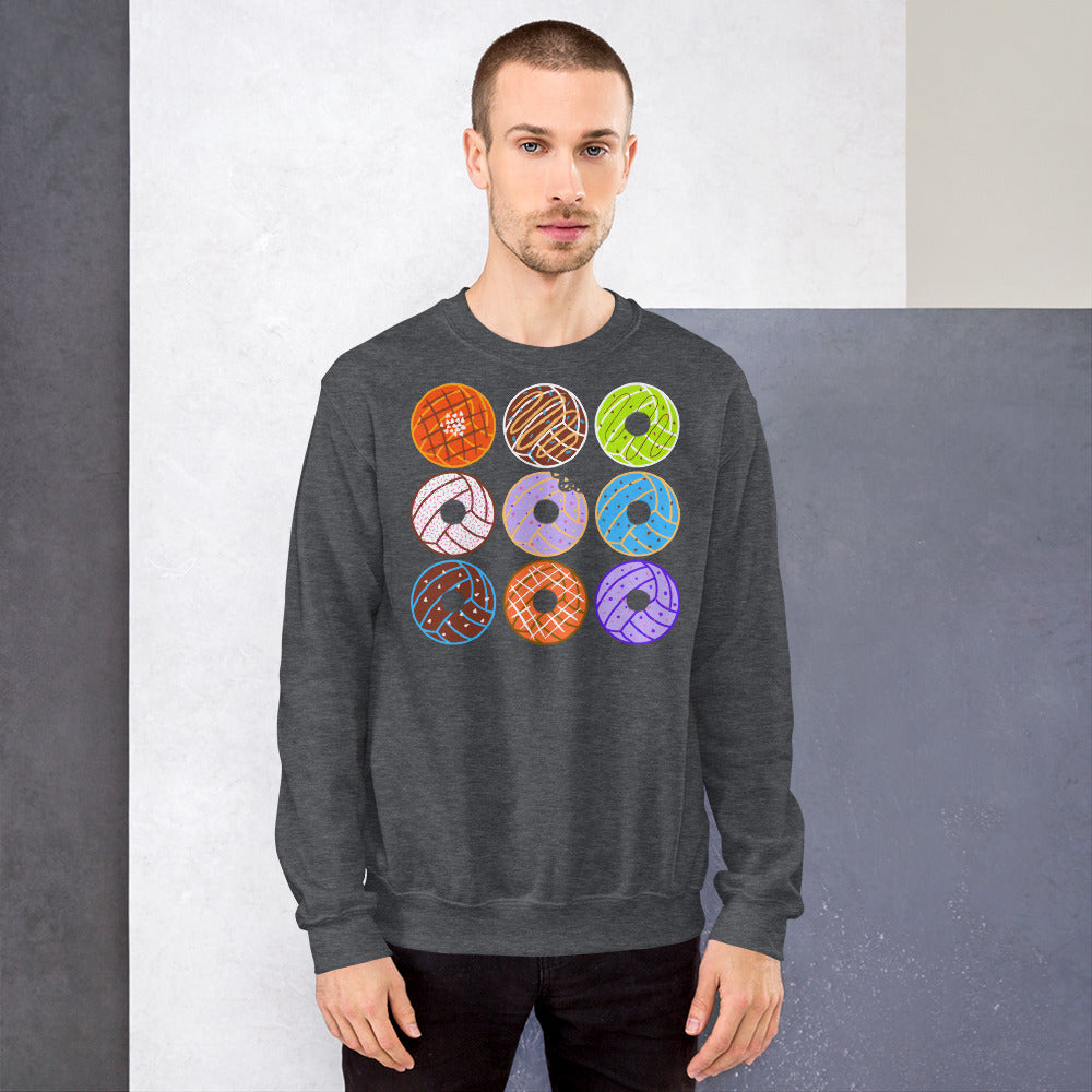 Donut Waterpolo Balls - Unisex Crew Neck Sweatshirt - Gildan 18000