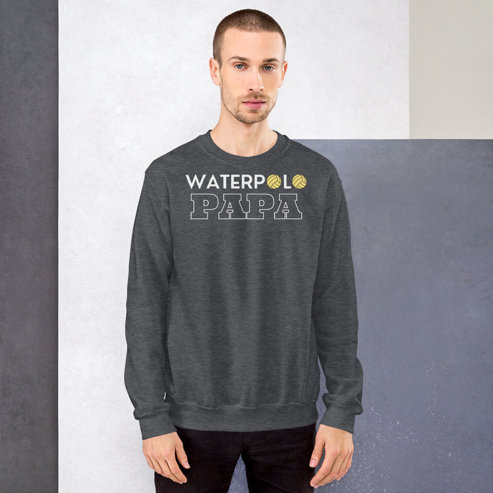 Waterpolo Papa - Unisex Crew Neck Sweatshirt - Gildan 18000