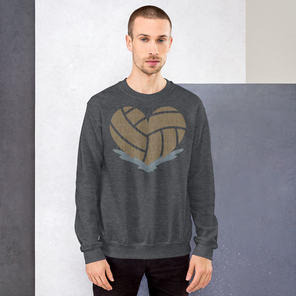 I Raised My Favorite Player with big heart - Unisex Crew Neck Sweatshirt - Gildan 18000