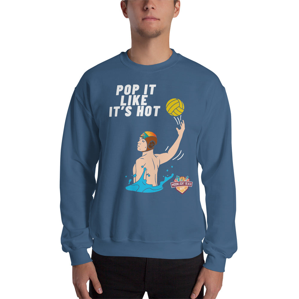 Moonlight Beach WPC Pop it like it’s hot male colored silhouette Unisex Sweatshirt