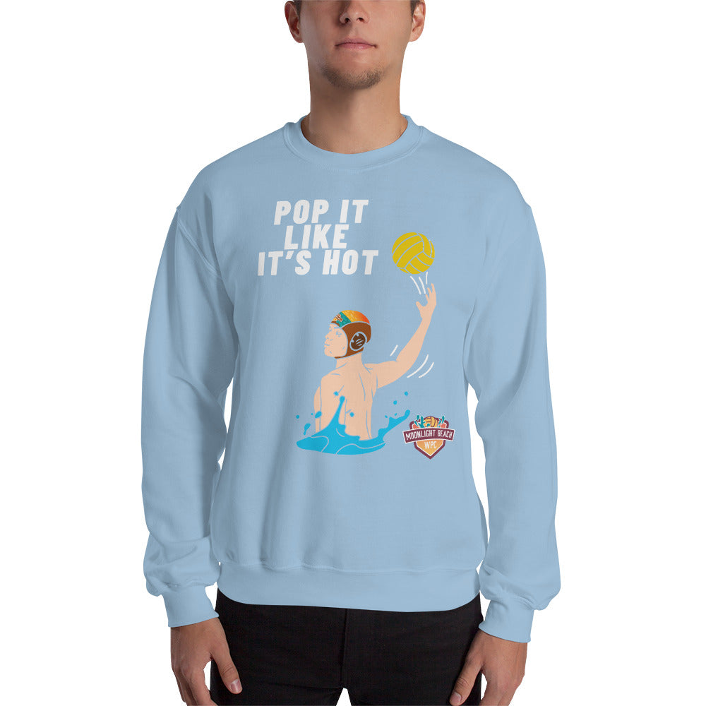 Moonlight Beach WPC Pop it like it’s hot male colored silhouette Unisex Sweatshirt
