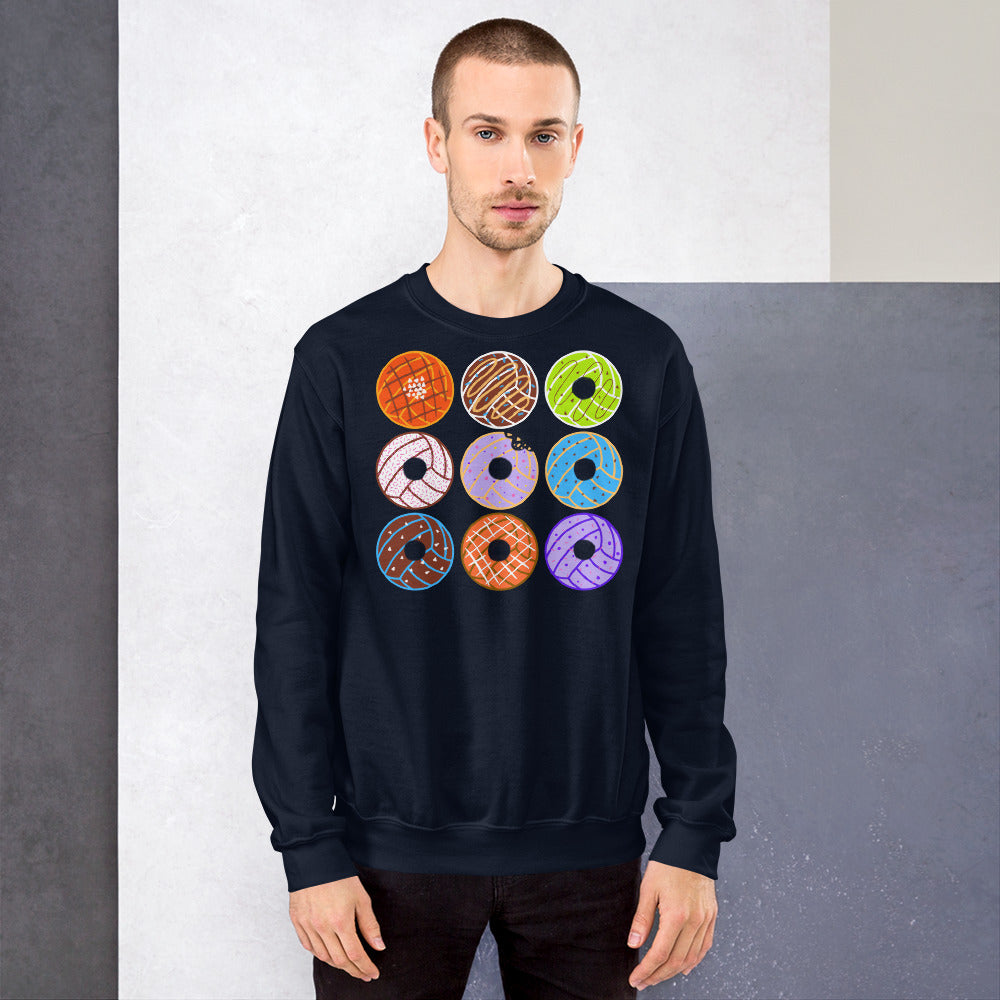 Donut Waterpolo Balls - Unisex Crew Neck Sweatshirt - Gildan 18000