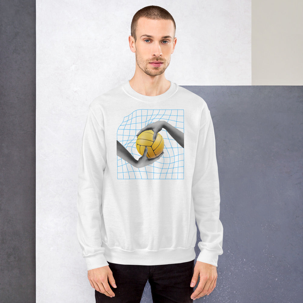 Mirrored Hands Waterpolo - Unisex Crew Neck Sweatshirt - Gildan 18000